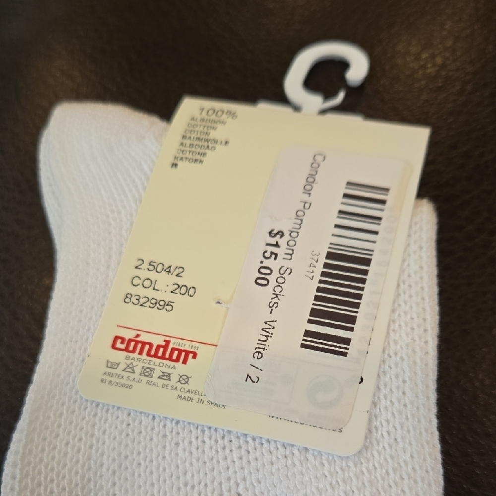 CONDOR White Baby Socks - Picture 3 of 4
